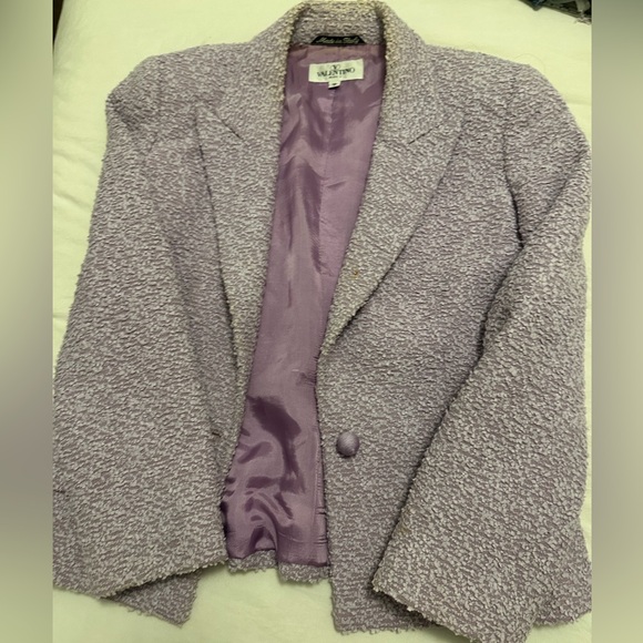 Valentino Miss V Women's Lavender Suit - Jacket and Skirt - Picture 1 of 13